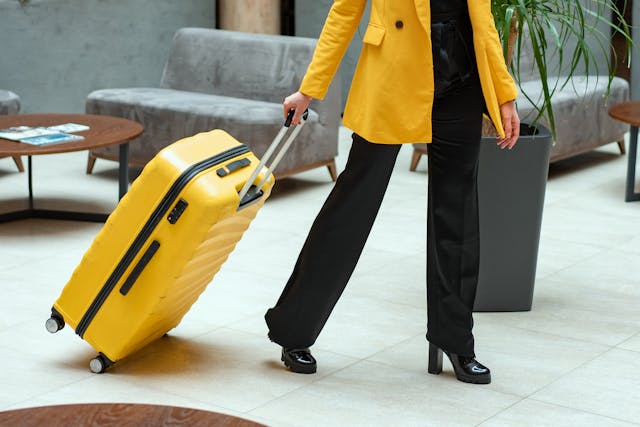 luggage in hotel